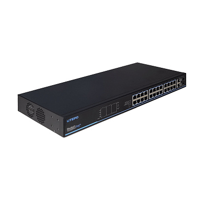 картинка UTEPO UTP3226TS-PSB225 Коммутатор 24-портовый неуправляемый PoE от компании Intant